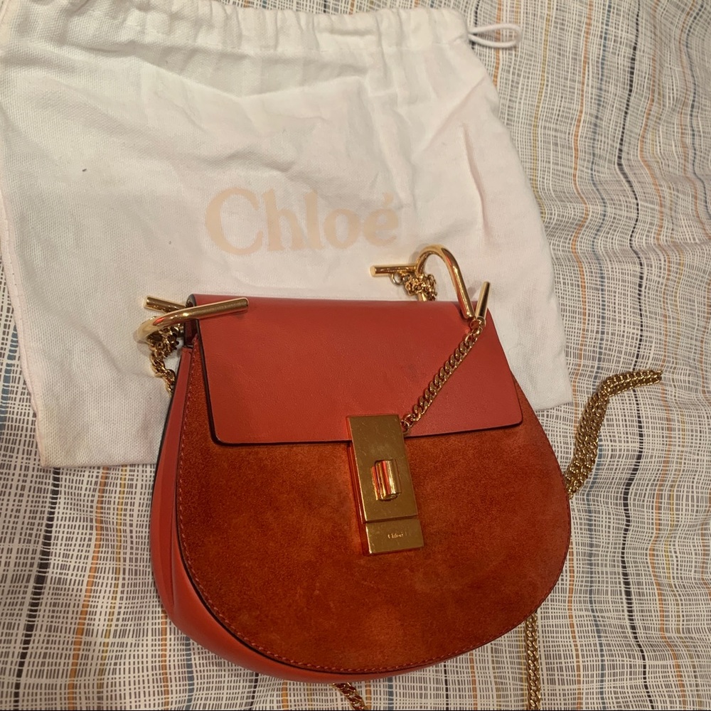 chloe mini drew saddle bag